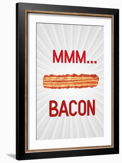 MMM... Bacon Art Poster Print-null-Framed Premium Giclee Print