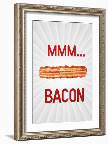 Mmmmm... Bacon-null-Framed Art Print