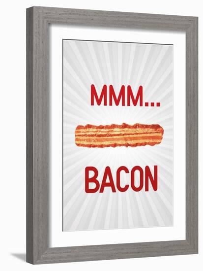 Mmmmm... Bacon-null-Framed Art Print