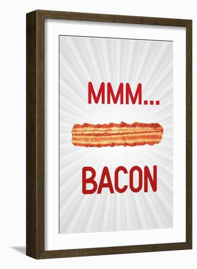 Mmmmm... Bacon-null-Framed Art Print