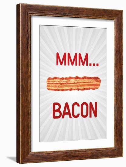 Mmmmm... Bacon-null-Framed Art Print