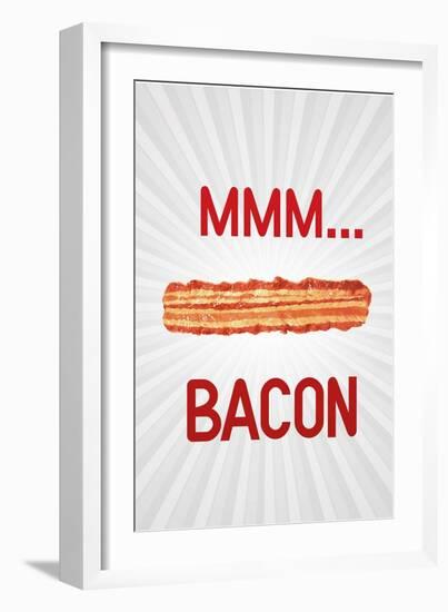 Mmmmm... Bacon-null-Framed Art Print