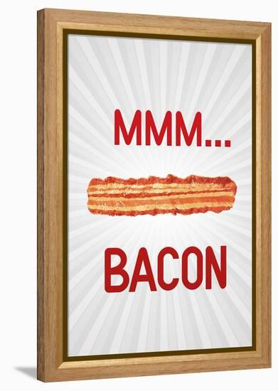 Mmmmm... Bacon-null-Framed Stretched Canvas