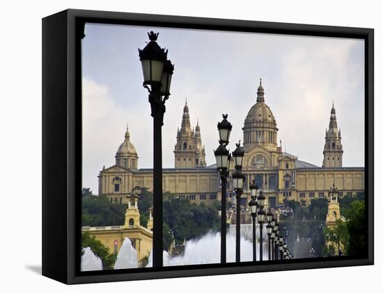 Mnac (National Art Museum of Catalonia) Montjuic, Barcelona; Catalonia; Spain-Carlos Sanchez Pereyra-Framed Premier Image Canvas