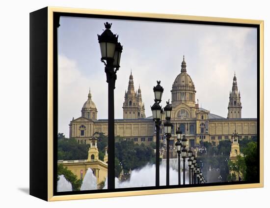 Mnac (National Art Museum of Catalonia) Montjuic, Barcelona; Catalonia; Spain-Carlos Sanchez Pereyra-Framed Premier Image Canvas