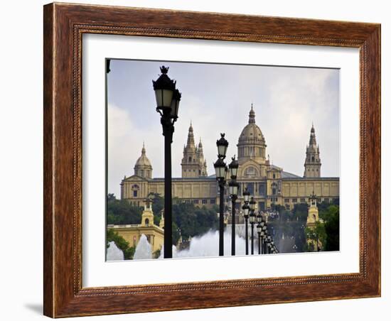 Mnac (National Art Museum of Catalonia) Montjuic, Barcelona; Catalonia; Spain-Carlos Sanchez Pereyra-Framed Photographic Print