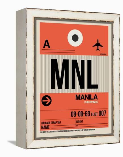 MNL Manila Luggage Tag I-NaxArt-Framed Stretched Canvas