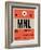 MNL Manila Luggage Tag I-NaxArt-Framed Art Print