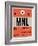 MNL Manila Luggage Tag I-NaxArt-Framed Art Print