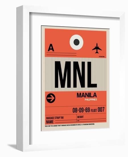 MNL Manila Luggage Tag I-NaxArt-Framed Premium Giclee Print