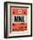 MNL Manila Luggage Tag I-NaxArt-Framed Premium Giclee Print