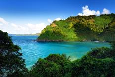 Beautiful Views of Maui North Coast Seen from Famous Winding Road to Hana. Hawaii, Usa.-MNStudio-Photographic Print