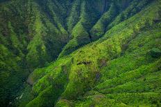 Stunning Aerial View of Spectacular Jungles, Kauai, Hawaii-MNStudio-Photographic Print