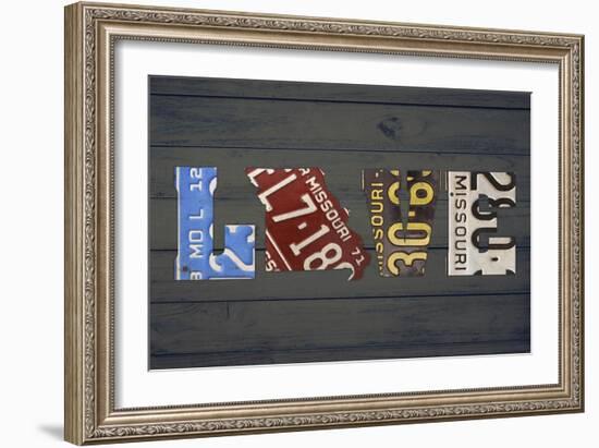 MO State Love-Design Turnpike-Framed Giclee Print