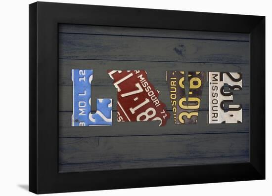 MO State Love-Design Turnpike-Framed Giclee Print