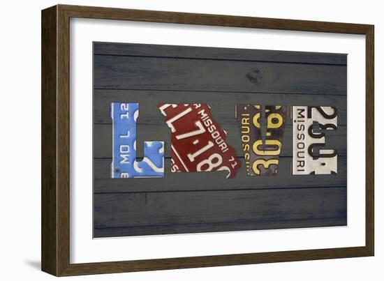 MO State Love-Design Turnpike-Framed Giclee Print