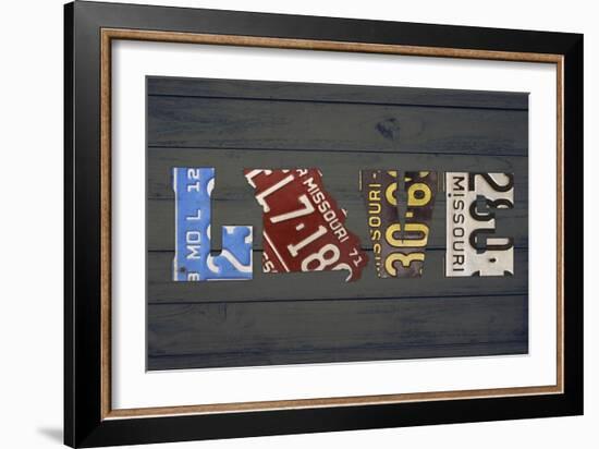 MO State Love-Design Turnpike-Framed Giclee Print