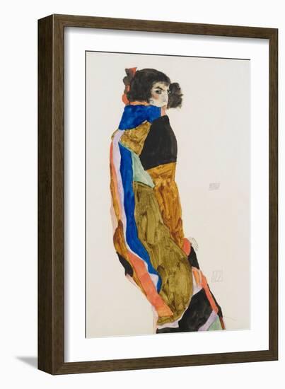 Moa. Oeuvre De Egon Schiele (1890-1918), Aquarelle Et Gouache Sur Papier, 1911. Art Autrichien, 20E-Egon Schiele-Framed Giclee Print