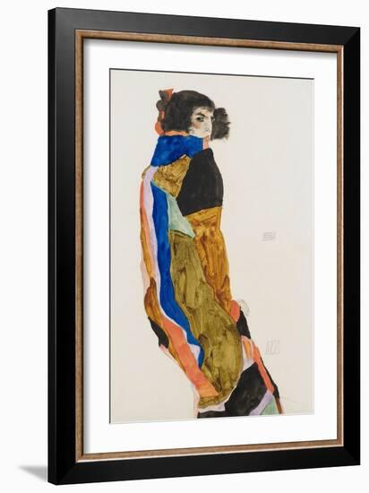 Moa. Oeuvre De Egon Schiele (1890-1918), Aquarelle Et Gouache Sur Papier, 1911. Art Autrichien, 20E-Egon Schiele-Framed Giclee Print