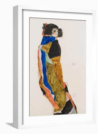 Moa. Oeuvre De Egon Schiele (1890-1918), Aquarelle Et Gouache Sur Papier, 1911. Art Autrichien, 20E-Egon Schiele-Framed Giclee Print