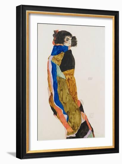 Moa. Oeuvre De Egon Schiele (1890-1918), Aquarelle Et Gouache Sur Papier, 1911. Art Autrichien, 20E-Egon Schiele-Framed Giclee Print