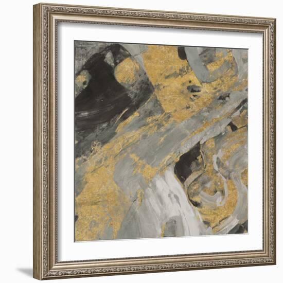 Moab Gold and Black-Albena Hristova-Framed Art Print