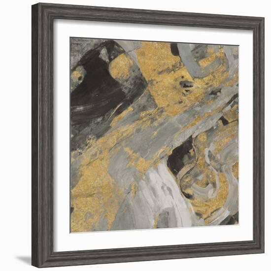 Moab Gold and Black-Albena Hristova-Framed Art Print