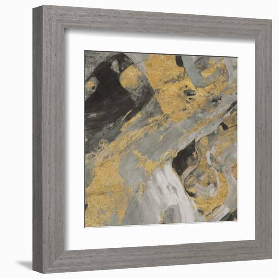 Moab Gold and Black-Albena Hristova-Framed Art Print