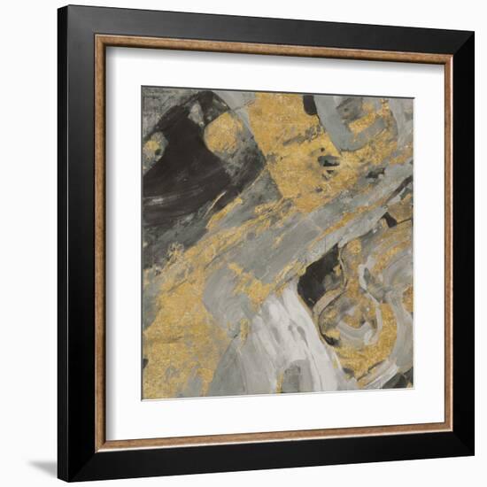 Moab Gold and Black-Albena Hristova-Framed Art Print