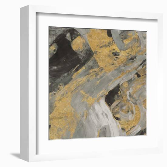 Moab Gold and Black-Albena Hristova-Framed Art Print