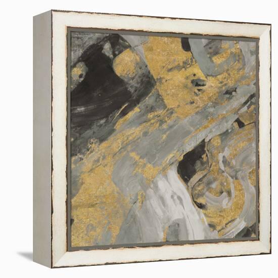Moab Gold and Black-Albena Hristova-Framed Stretched Canvas