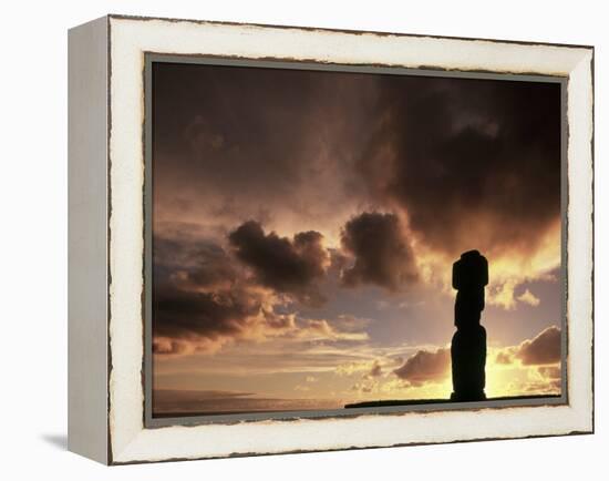 Moai at Ahu Tahai, Easter Island, Chile-Angelo Cavalli-Framed Premier Image Canvas