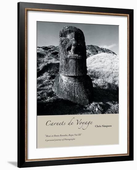 Moai At Ranu Ranuku, Rapu Nui II-Chris Simpson-Framed Giclee Print