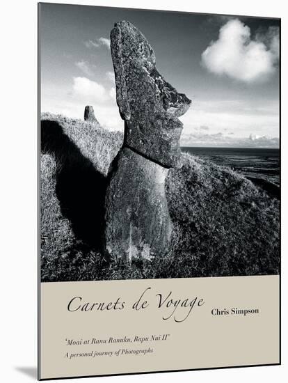 Moai At Ranu Ranuku, Rapu Nui III-Chris Simpson-Mounted Giclee Print