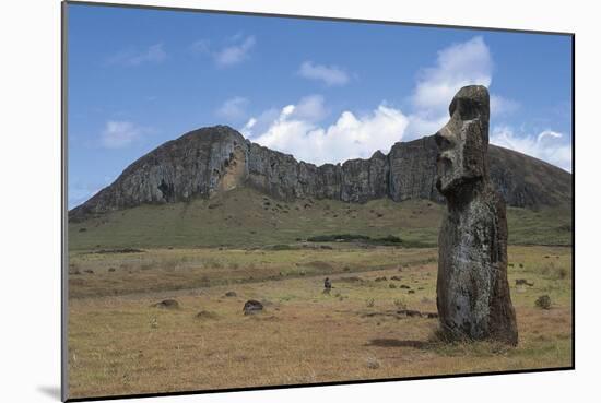 Moai of Ahu Ko Te Riku-null-Mounted Giclee Print