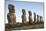 Moai of Ahu Ko Te Riku-null-Mounted Giclee Print