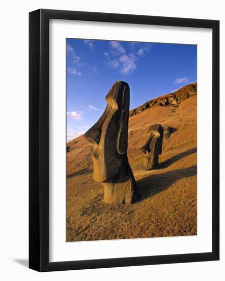 Moai Quarry, Easter Island, Chile-Walter Bibikow-Framed Photographic Print