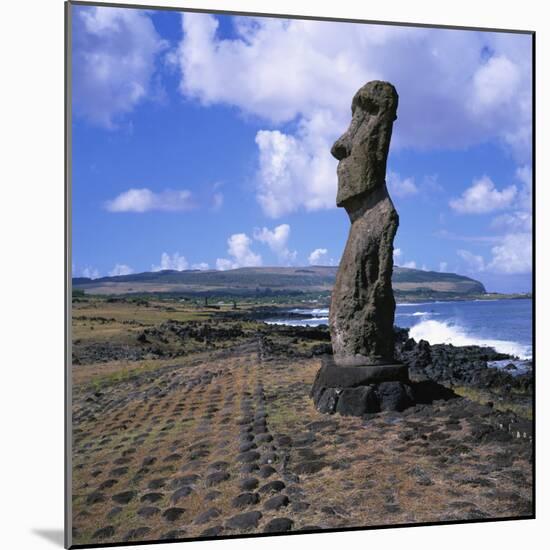 Moai Statue, Ahu Akapu, Easter Island, UNESCO World Heritage Site, Chile, South America-Geoff Renner-Mounted Photographic Print