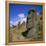 Moai Statues Carved from Crater Walls, Easter Island, Chile-Geoff Renner-Framed Premier Image Canvas