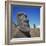 Moai Statues Carved from Crater Walls, Easter Island, Chile-Geoff Renner-Framed Photographic Print