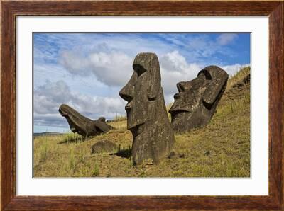 Moai Art Print Easter Island Head Wall Art Travel Poster 