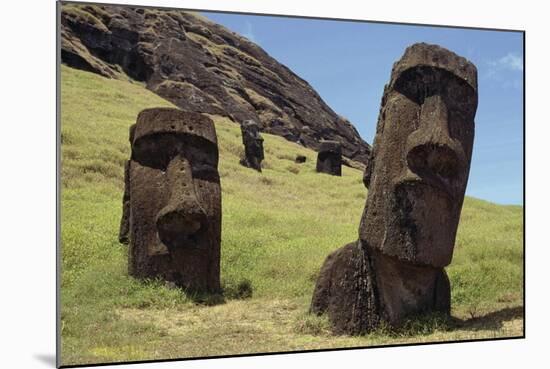 Moai-null-Mounted Giclee Print