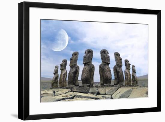 Moai-Ata Alishahi-Framed Giclee Print