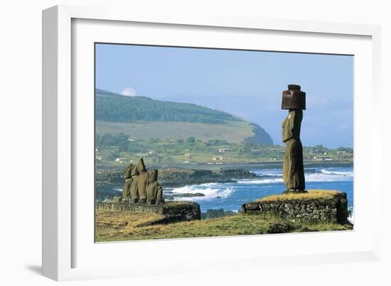 Moai-null-Framed Giclee Print