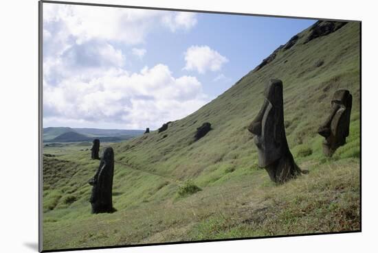 Moai-null-Mounted Giclee Print