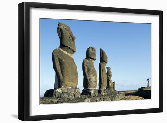 Moai-null-Framed Giclee Print