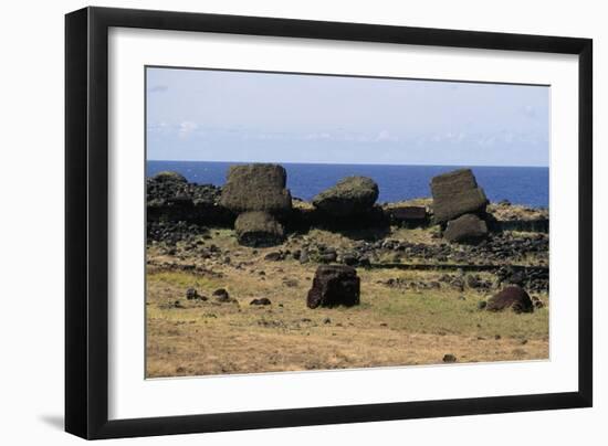 Moai-null-Framed Giclee Print