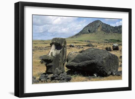 Moai-null-Framed Giclee Print