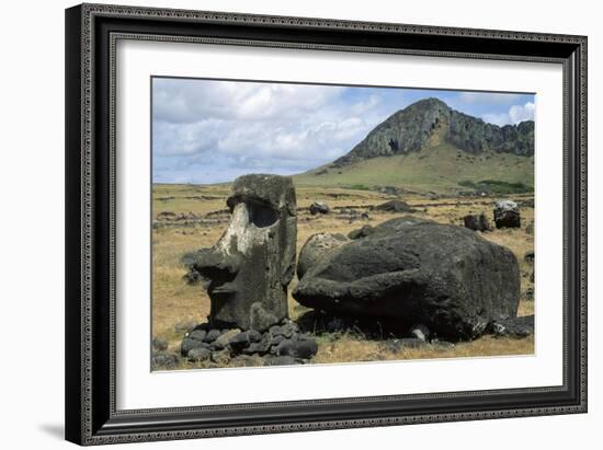 Moai-null-Framed Giclee Print