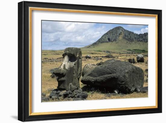 Moai-null-Framed Giclee Print